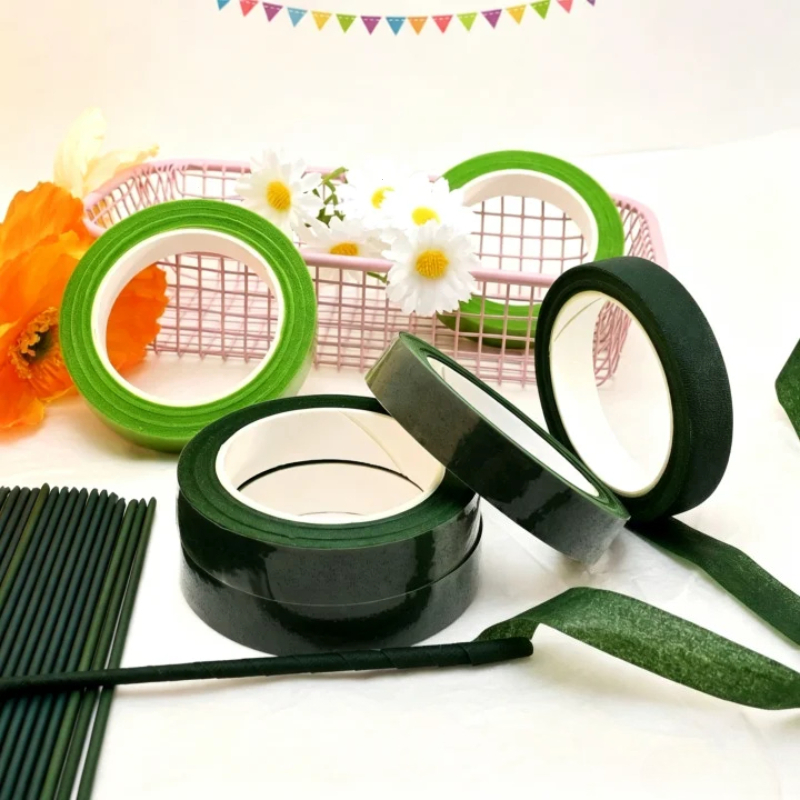 Floral Tape Green - شريط لاصق أخضر مقاوم للماء لتزيين
