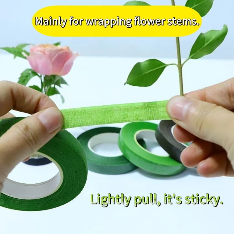 1-12 لفات باقة خضراء شريط زهور - مراجعة Floral Tape Green وسعره