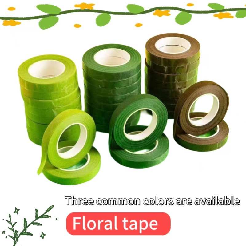 1-12 لفات باقة خضراء شريط زهور - مراجعة Floral Tape Green وسعره