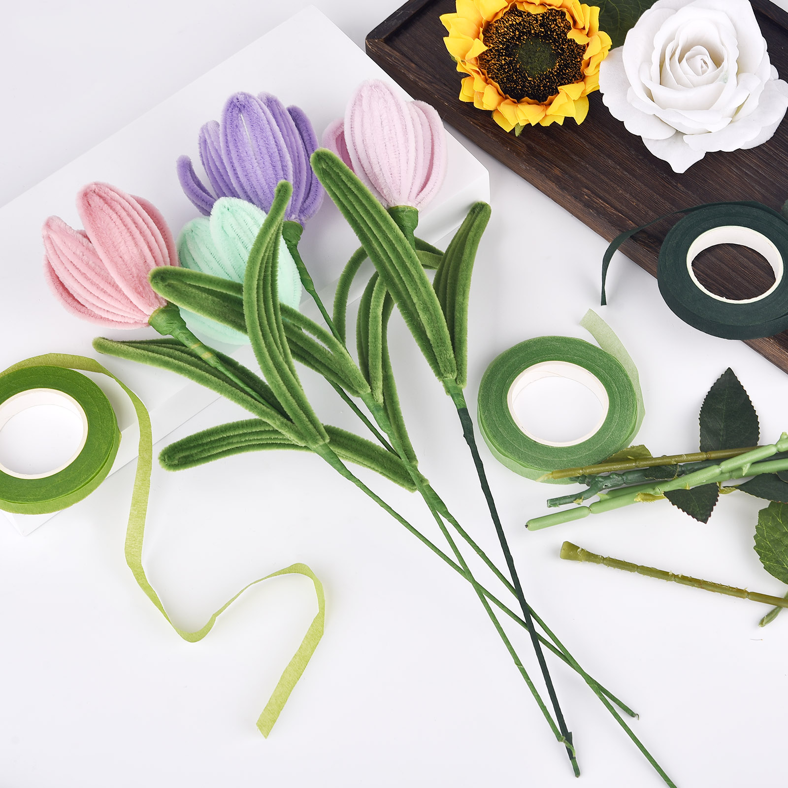 30 ياردة الأزهار الجذعية الشري - مراجعة Floral Tape Green وسعره