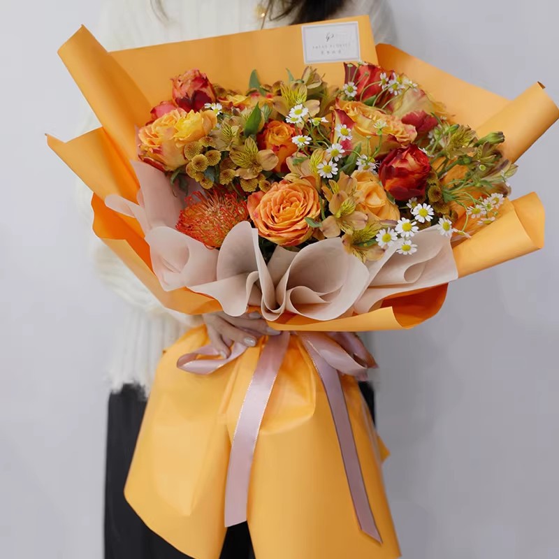 ورق تغليف زهور أحادي اللون ، م - مراجعة Florist Flower Supply وسعره