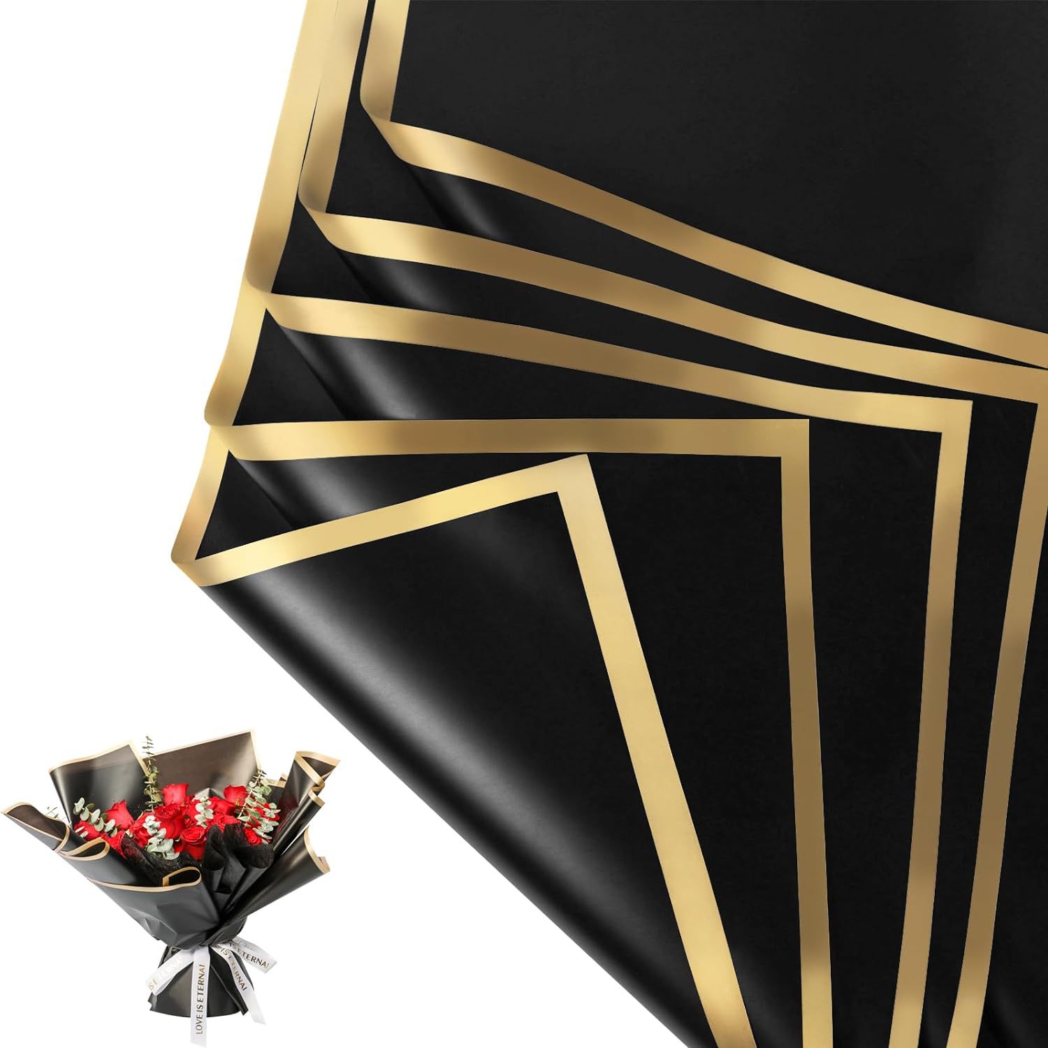20 ورقة من ورق تغليف الزهور بح - مراجعة Florist Flower Supply وسعره