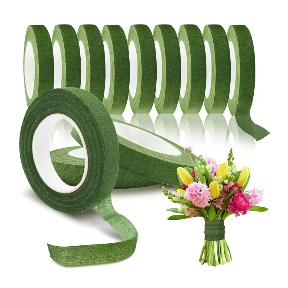أشرطة زهور خضراء جميلة بطول 18 - مراجعة Floral Tape Green وسعره