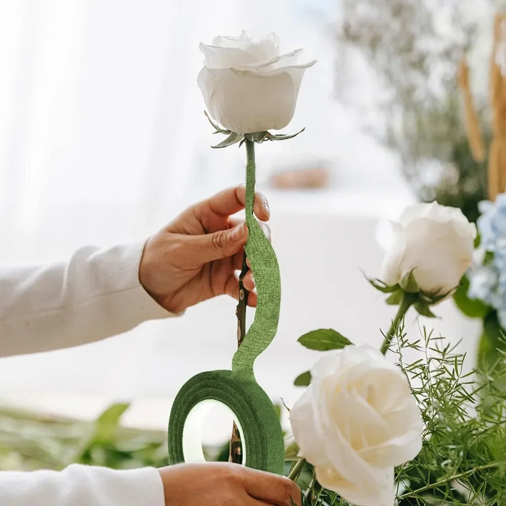 أشرطة زهور خضراء جميلة بطول 18 - مراجعة Floral Tape Green وسعره