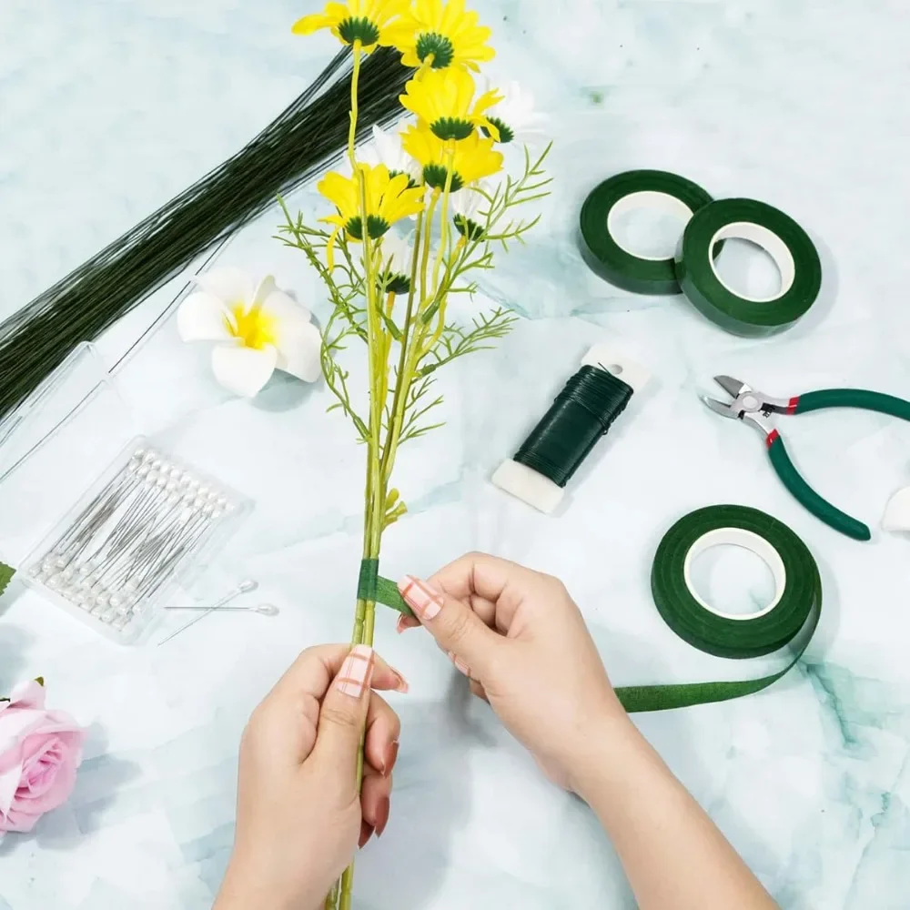 أشرطة زهور خضراء جميلة بطول 18 - مراجعة Floral Tape Green وسعره