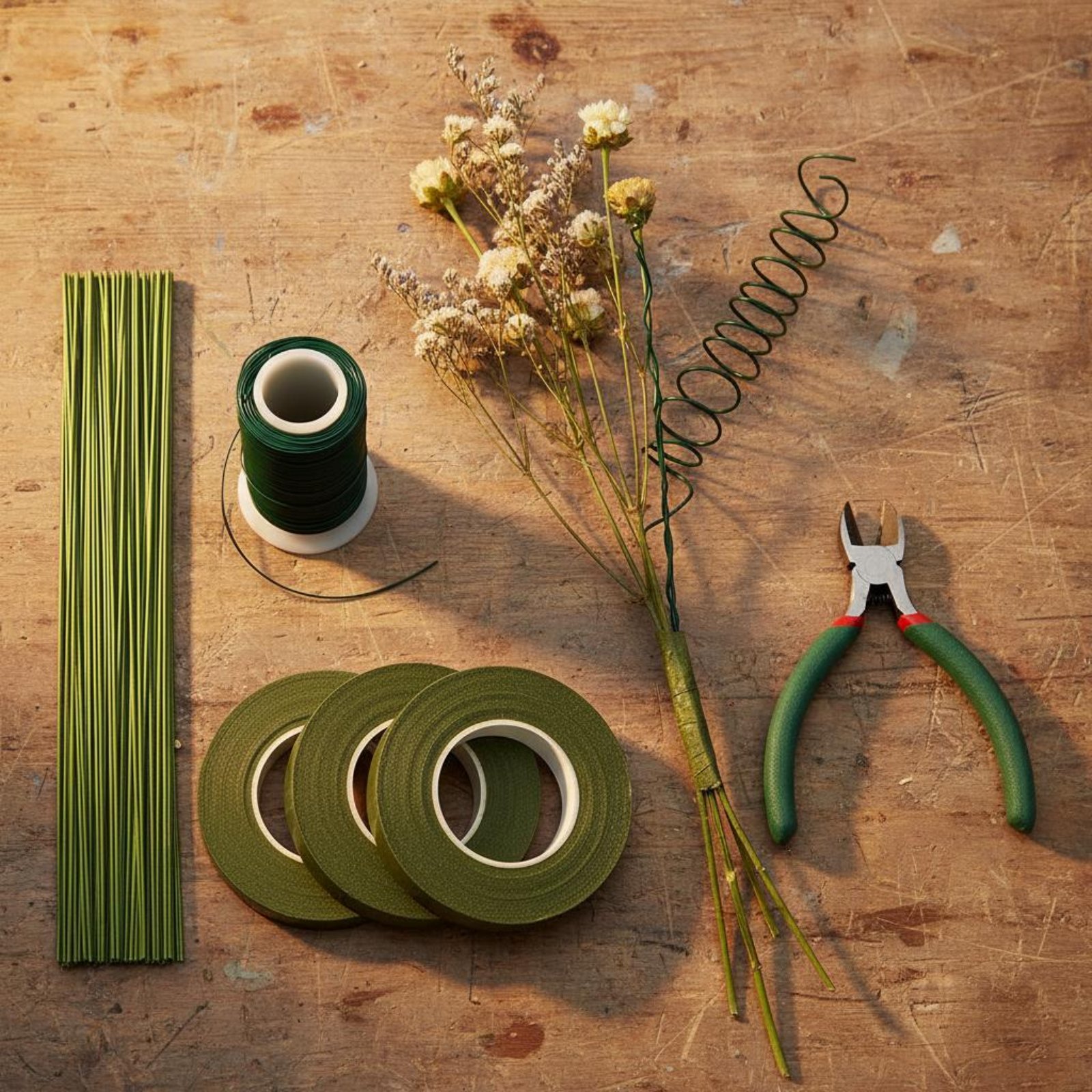 طقم صنع ترتيبات الزهور، مجموعة - مراجعة Floral Tape Green وسعره