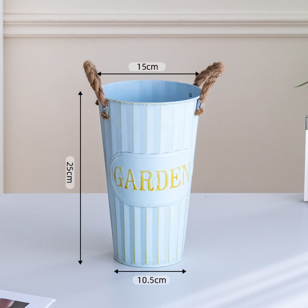 وعاء نباتات حديدي بتصميم ريفي، - مراجعة Florist Supply Buckets وسعره